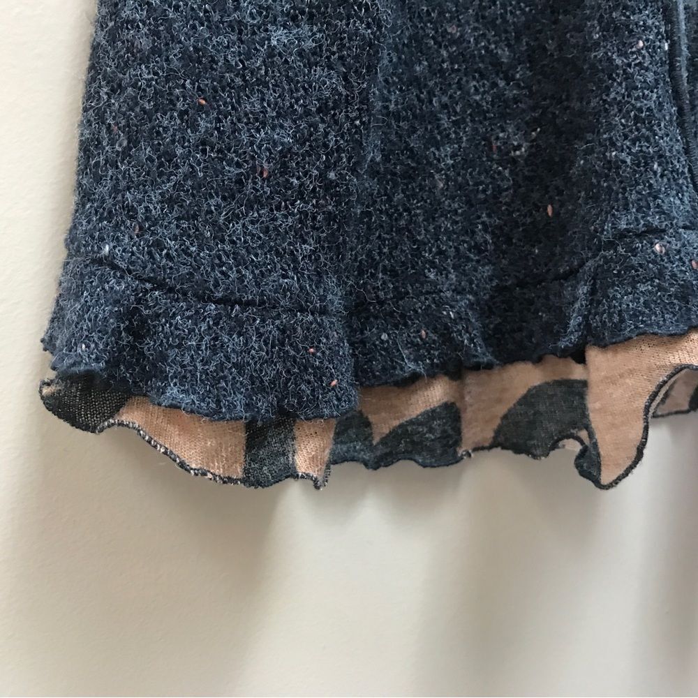 Fleur de Lis Brown Ruffle Pocket Cardigan (S) - Picture 5 of 10